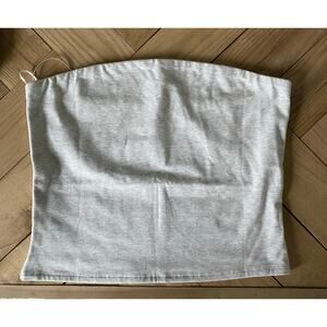 New Garage Sleek Longline Tube Top, Spring Gray Size Large